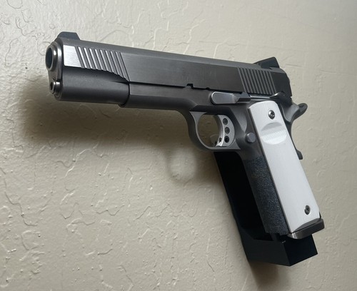 1911 .45 Wall Mount (L) - Low Profile Gun Rack - Pistol Display