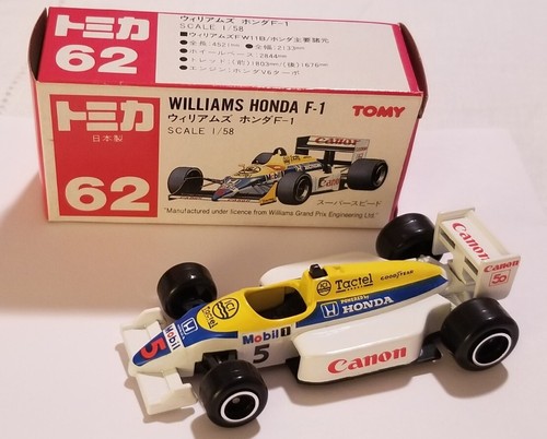 トミカ WILLIAMS HONDA F1 ウィリアムズ ホンダ 箱付 1/55 日本製 ピケ