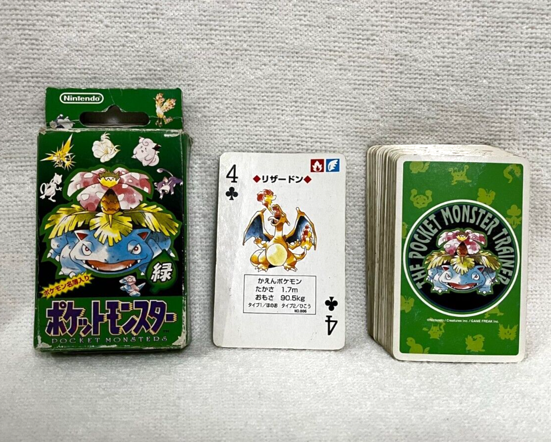 Pokemon Playing cards Green version Including Charizard