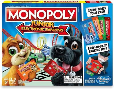 Monopoly Junior Electronic Banking, Games for Ages 5 and up