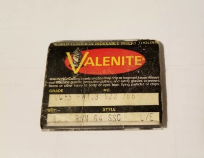 Valenite carbide inserts Bits Qty 5 RNM 64 SSC VC55 NOS Lathe Mill Machine Shop 