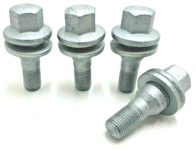 4 x ALLOY WHEEL BOLTS FOR CITROEN M12x1.25 (35MM LONG) FLAT SEAT LUGS NUTS [182]