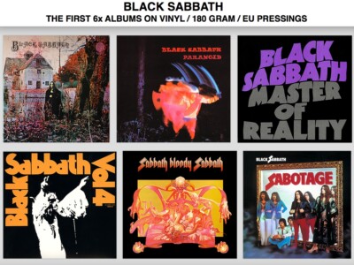 BLACK SABBATH THE FIRST 6x ALBUMS LP Lot *EU* BMG CAT