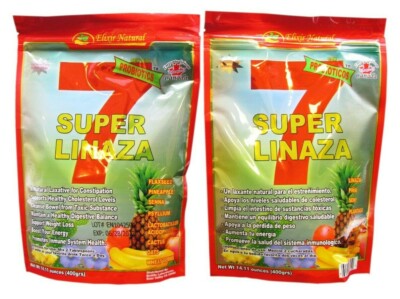 2 Pack - Super 7 - Organic Ground Flax Seed - 400 GR