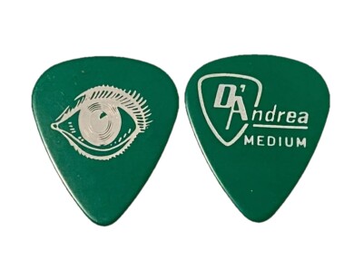 Vintage Guitar Pick-D Andrea AD-Libs -EYE PICK -Green w/White. Medium-Unused-NOS