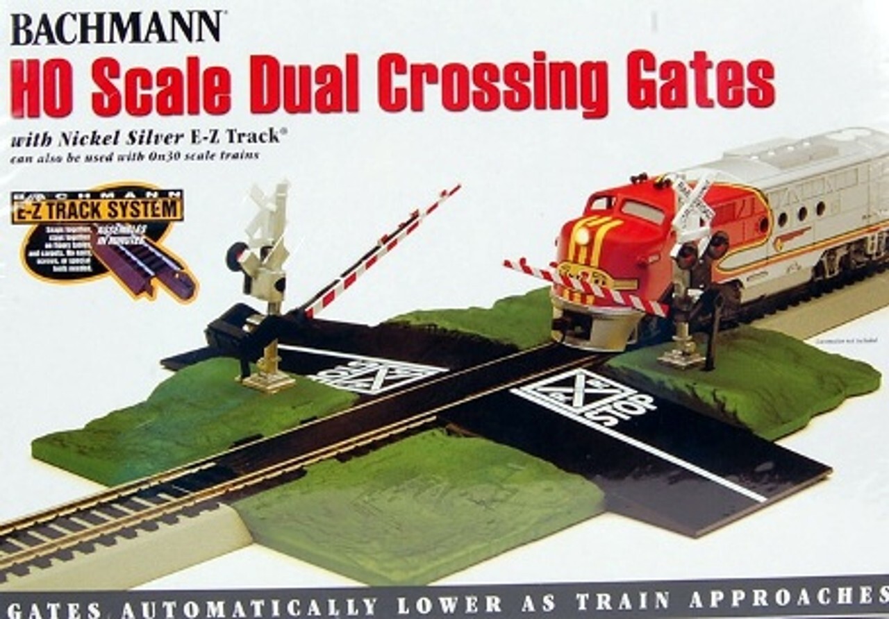 BACHMANN HO E-Z Track Dual Crossing Gate BAC44579-W | eBay
