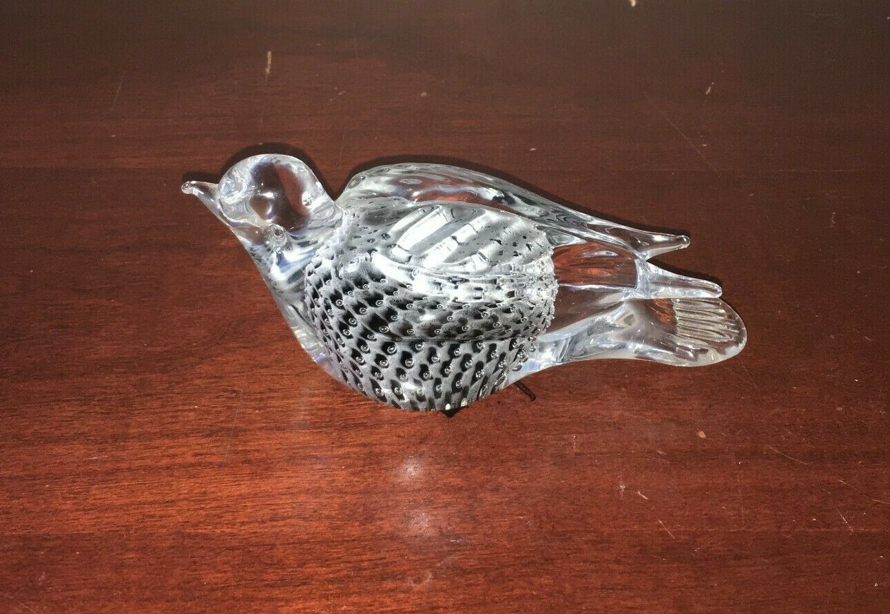 Marcolin ガラス製 鳥のオブジェ Marcolin ガラス製 鳥のオブジェ