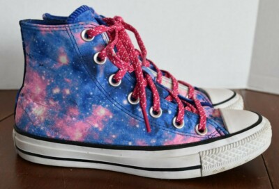 Converse Chuck Taylor All Stars Hi Miss Galaxy Dye Effect High Top Sneakers Sz 6