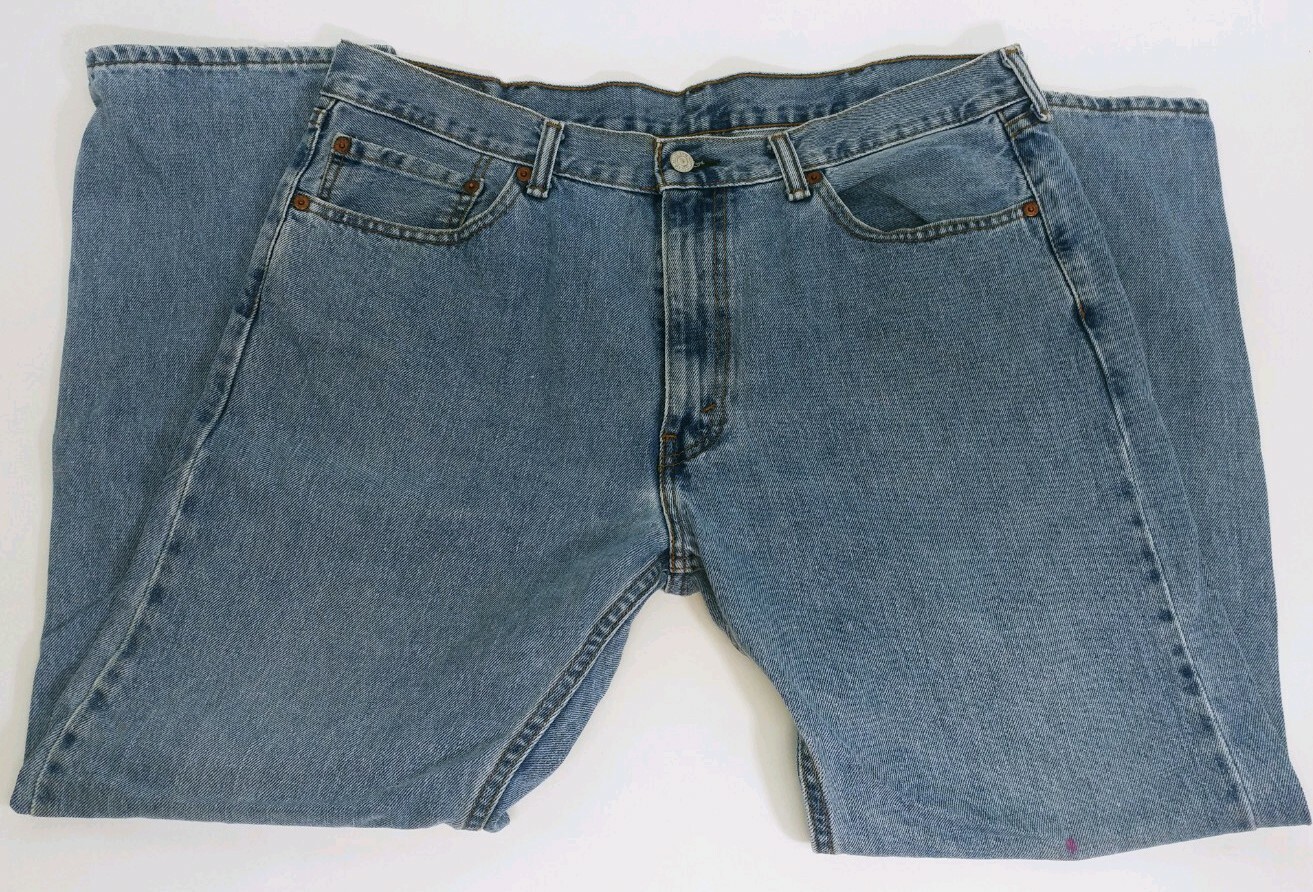 LEVIS 505 CLASSIC STRAIGHT 38 X 30 Men's Light Jeans | eBay
