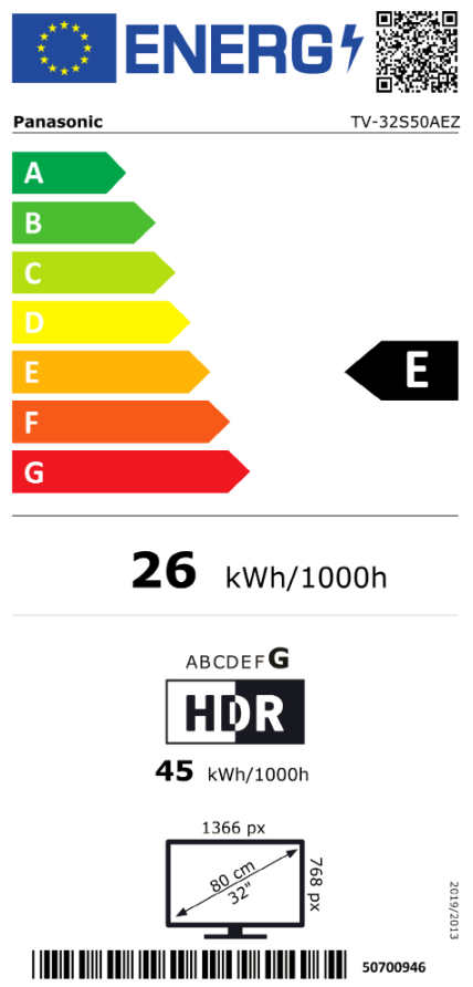 EEK:E E auf einer EEK Skala A-G