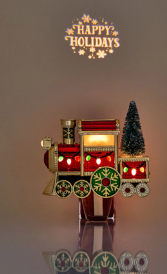 New Christmas Bath & Body Works Train Projector Wallflowers Fragrance Plug