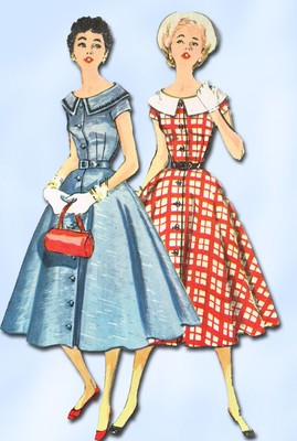 Vintage Sewing Pattern 1950s Italian Style Wedding Dress Overskirt
