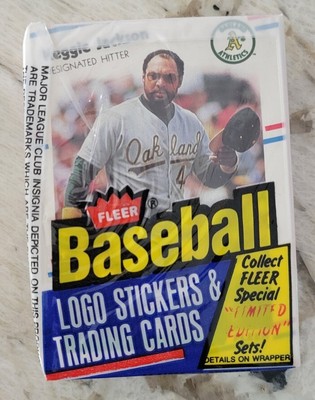 1988 Fleer Cello Pack - Reggie Jackson A's On Top!!