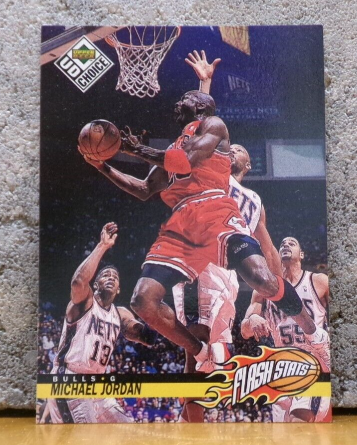 BASKETBALL CARD UPPER DECK / UD CHOICE FLASH STATS MICHAEL