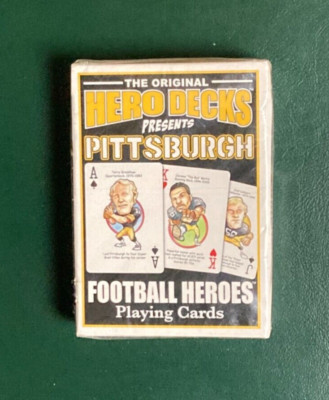 New & Sealed Pittsburgh Steelers Football Heroes Playing Cards Hero Deck