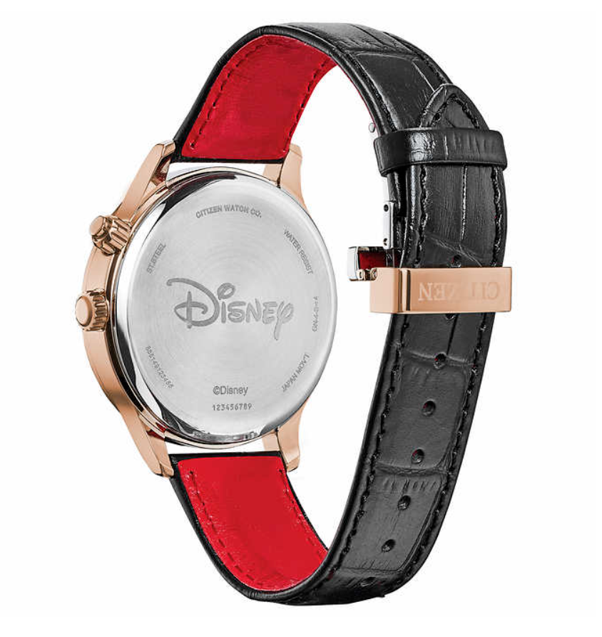 Pre-owned Citizen Ap1053-15w Disney Mickey Mouse Collection Moon Phase Eco-drive Watch