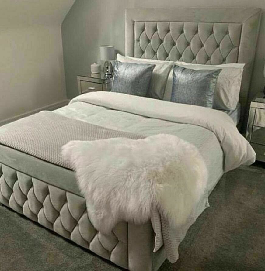 BEST QUALITY DOUBLE SIZE PLUSH VELVET HEAVEN BED FRAME w OPTIONAL