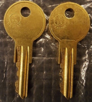 2 Stahl Truck Tool box Lock Keys CODE LC501 - LC550 Toolbox key cut to your code
