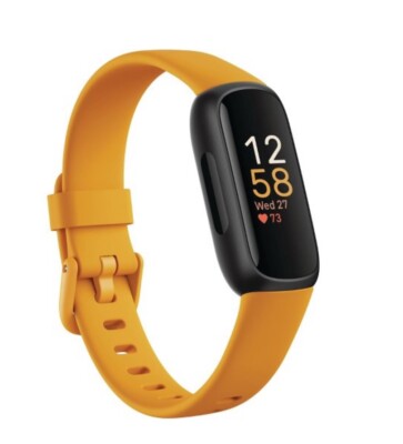 NEW SEALED Fitbit Inspire 3 Activity Tracker - Black with Morning Glow Band