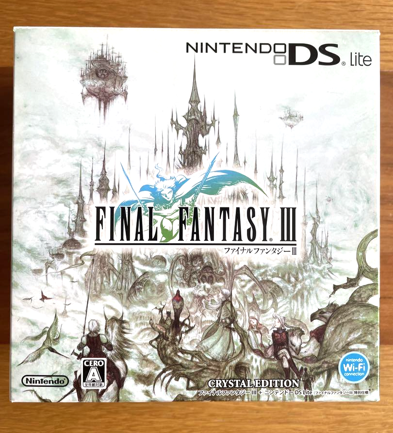 ニンテンドーDS Lite ファイナルファンタジーIII クリスタルエディション Final Fantasy III Crystal Edition Nintendo DS Lite Japan FF3