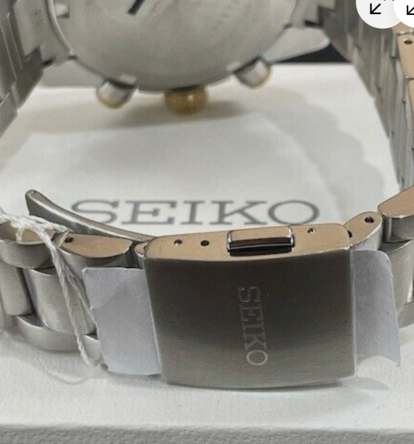 Pre-owned Seiko Ssc941 Prospex Two Tone Speedtimer Solar Chronograph Watch 100m Box & Tags