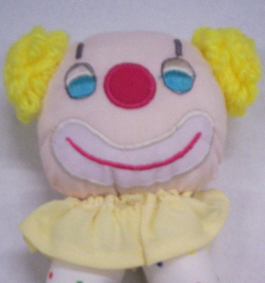 Clown Rattle, Material & Stuffed, 7