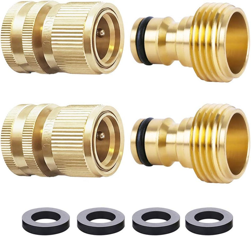 Garden Hose Quick Connect Solid Brass Quick Connector Garden Hoses Fittings Wate