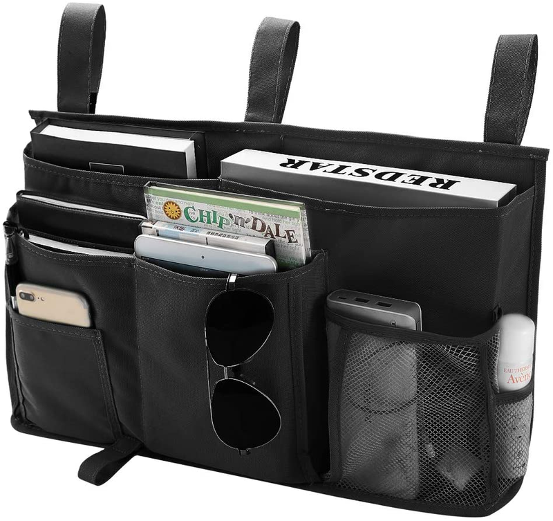 Bunk Bed Organizer, Bedside Caddy Hanging Storage Bag With 8 Pockets, Magazine H