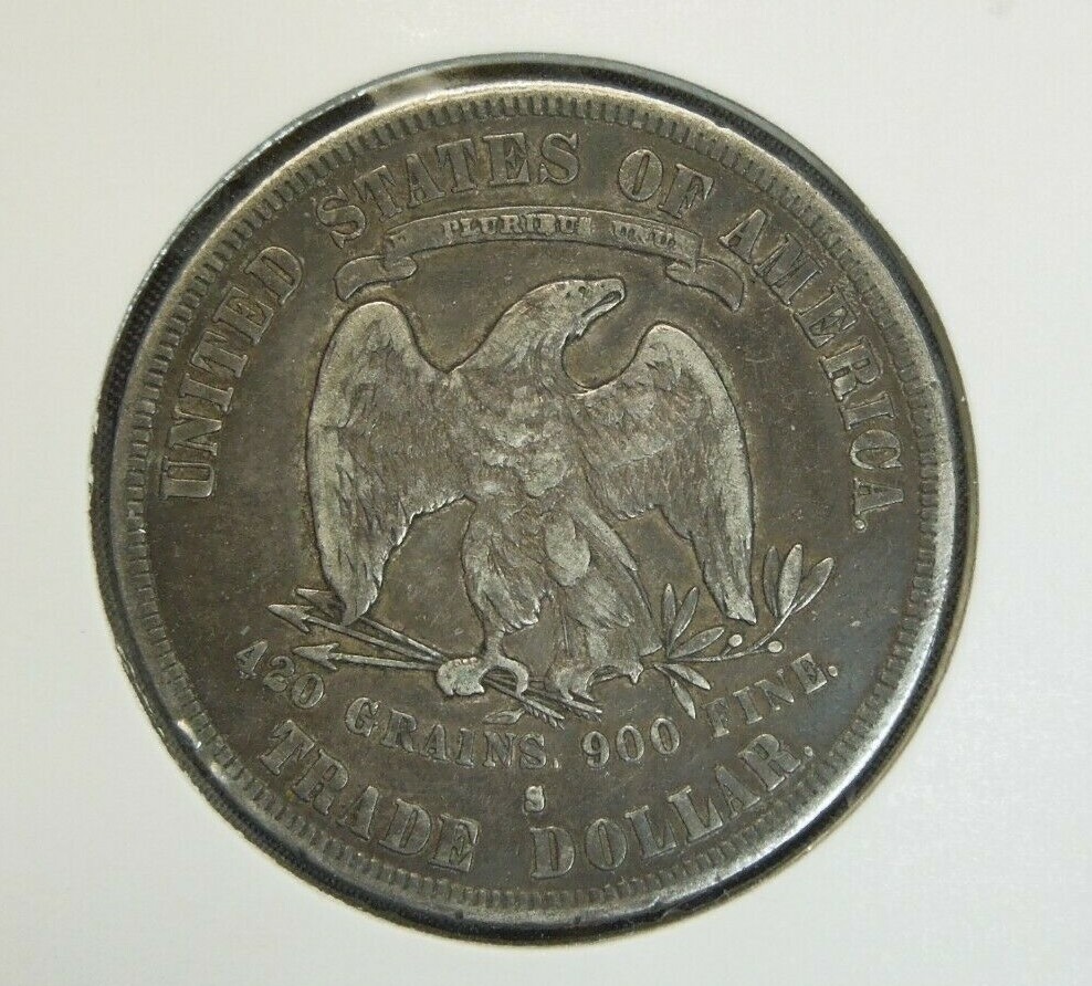 1877 - S Trade Dollar | High Quality | RAW | Ungraded | US Silver Coin