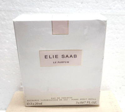 ELIE SAAB 3 X 0.67 OZ EDT SPRAY PURSSE REFILL BOX DAMAGE