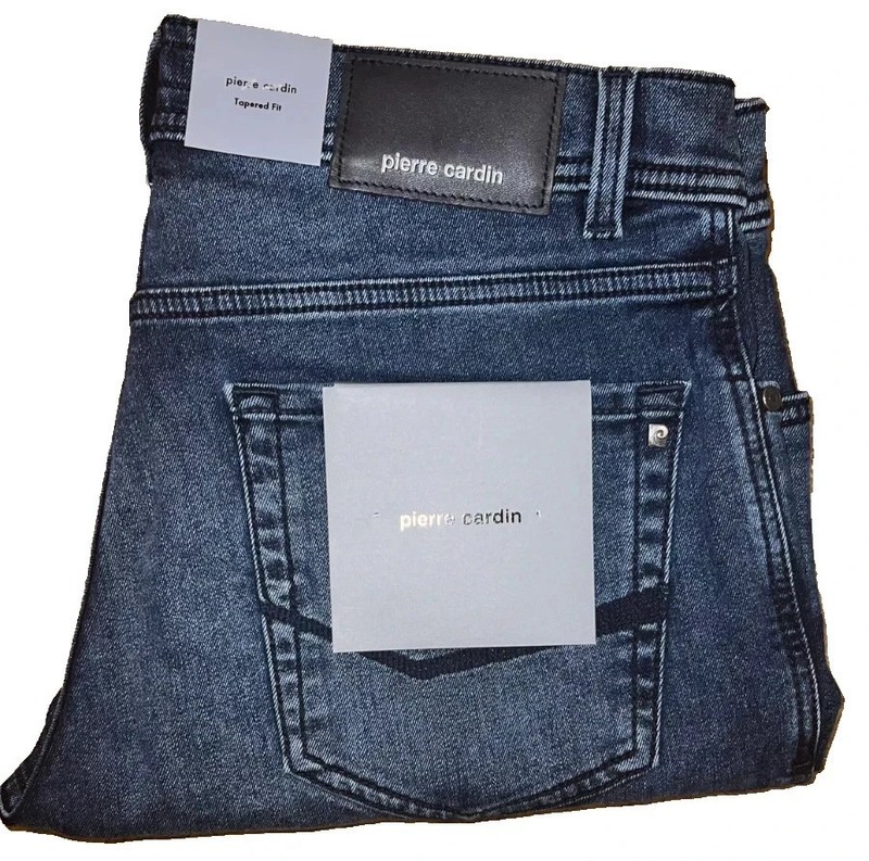 Pierre Cardin Herren Jeans  Lyon Hose Stretch Dunkelblau, Schwarzblau C7 34510