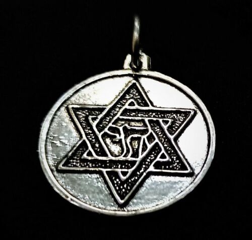 Chai 925 Silver Star of David Jewish Pendant Kabbalah Jewelry Judaica Hebrew Hai