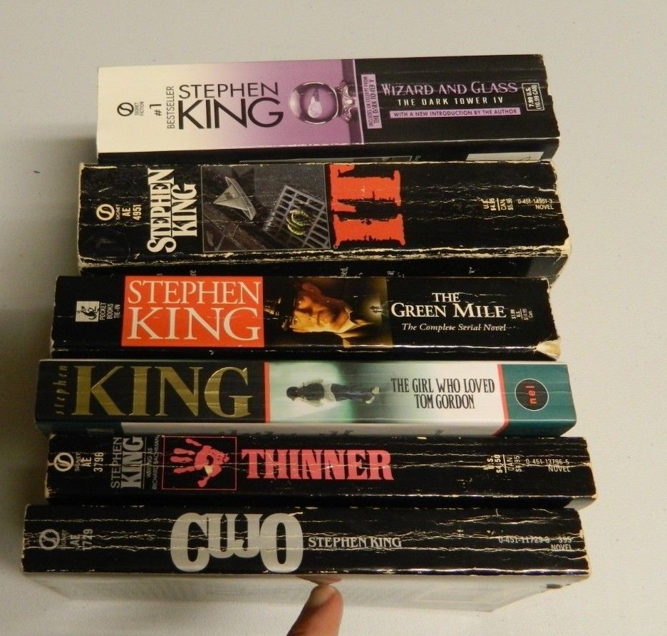Lot of 6 Stephen King paperbacks Thinner Cujo It 1st printings Tom Gordon UK