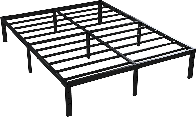 California King Bed Frames No Box Spring Needed, 14 Inch Heavy Duty Metal Platfo