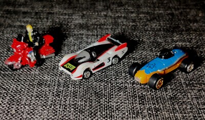 Vtg Galoob Micro Machinea Lot of 3 Racing Cars & Motorcycle Formula 1 Grand Prix