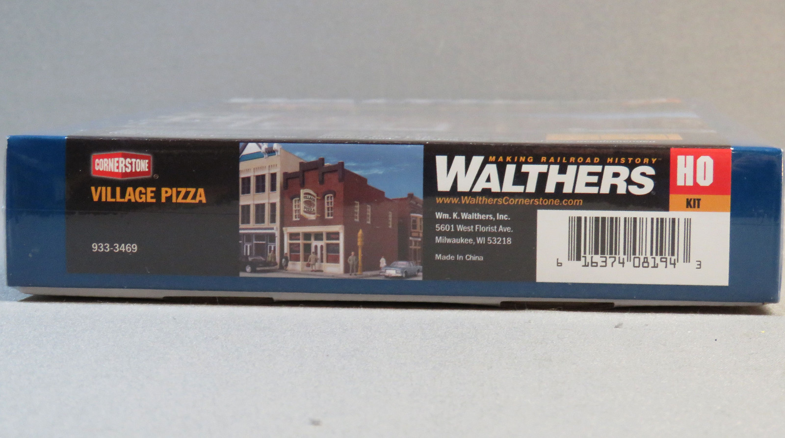 WALTHERS CORNERSTONE HO SCALE VILLAGE PIZZA SHOP train building W933-3469 NEW