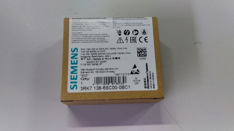 Siemens 3rk7 136-6sc00-0bc1  Simatic Et 200sp Safety Kommunikationsmodul