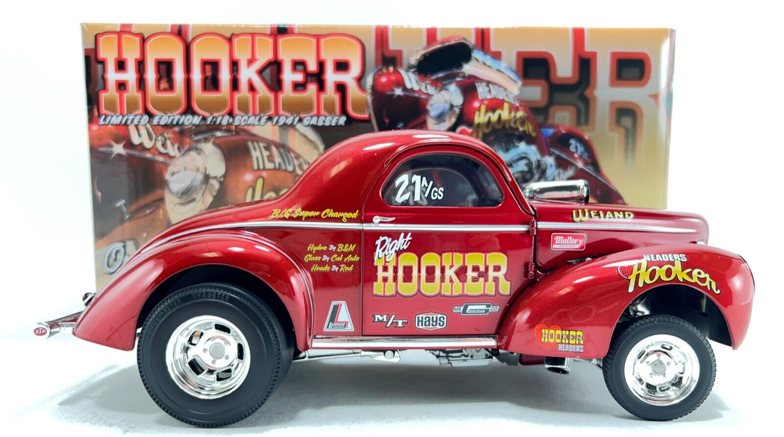 ダイキャスト　1/18 1941 Willys Gasser レア 1941 K.S. PITTMAN '41 WILLYS GASSER 1/18 DIECAST SUPERCAR