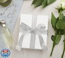 MESHA White 42PC Jewelry Gift Boxes with Lids, 6x5x1 Cotton Filled Glossy Jewelry Boxes, Necklace Gift Box, Bracelet Gift Box, Earring Box, Bulk Jewelry Boxes for Shipping, Small Business