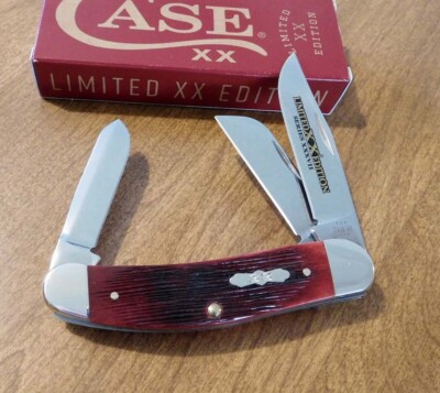 CASE XX 12212 SOWBELLY POCKETKNIFE BARNBOARD JIG OLD RED BONE LIMITED XX EDITION