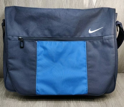 Vintage Nike Messenger bag Blue Curdura Laptop Padded