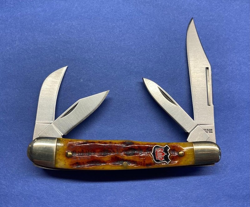 ROBERT KLAAS CONGRESS #38 AUTUMN BONE HANDLES 4-BLADE KC6438BR NIB