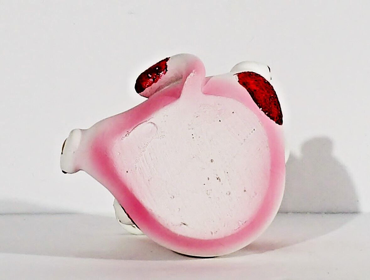 Maneki Neko Good Luck Cat Vintage Red Eagle 2.5" Tall