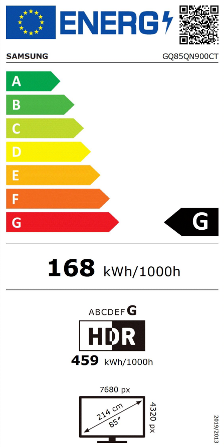 EEK:G auf einer Skala von A bis G ist das Rating G