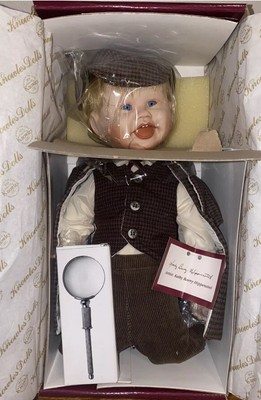 NIB Edwin M. Knowles ''Little Sherlock'' Limited Edition Porcelain Doll W/ COA