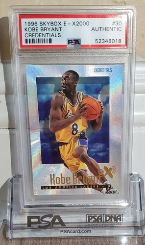 レア！ティムハーダウェイNBA 96-97EX-2000 Credentials 1996 E-X 2000 Credentials Kobe Bryant Rookie # /499 PSA