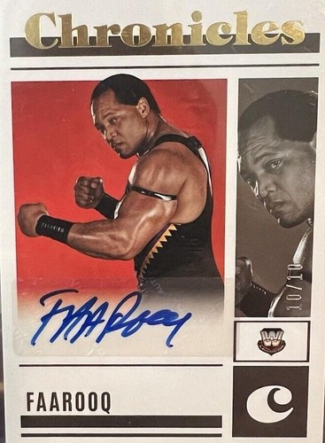 25　years　of　the　fighting　men’s　chronicle 2023 Panini Chronicles Wwe The Hurricane Silver Auto 18/25