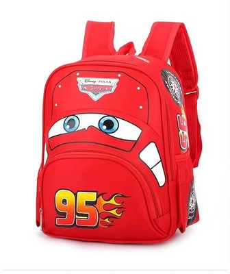 Kids School Backpack Cartoon Car Design – Boys Girls Nursery Kindergarten Bag