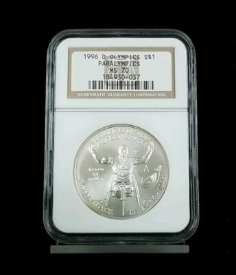 1996 D OLYMPICS PARALYMICS $1 Modern Silver Commemorative Dollar NGC MS 70 #1535