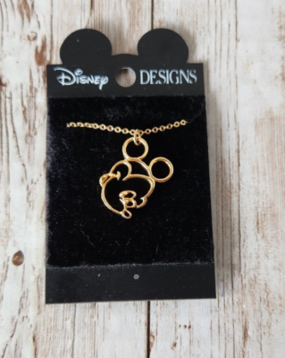 Mickey mouse deals silhouette necklace